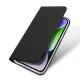 Dux Ducis Skin Pro knygutės tipo dėklas iPhone 15 Plus telefonui, juodas