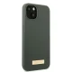 Guess Silicone Logo Plate MagSafe dėklas telefonui iPhone 13, žalios spalvos