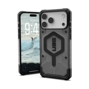UAG Pathfinder Clear MagSafe Phone Case Cover iPhone 17 Pro Max - Gray/Black