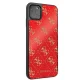 Guess iPhone 11 Pro Max dėklas 4G Double Layer Glitter, raudonas