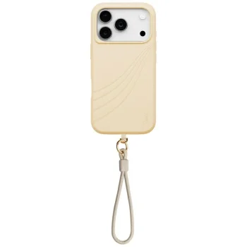 Uniq Coehl Serina dėklas iPhone 17 Pro telefonui su magnetiniu įkrovimu, smėlio spalvos