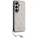 Guess 4G Classic Logo Charm MagSafe dėklas Samsung Galaxy S26, rožinis