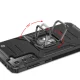 Wozinsky Ring Armor hibridinis dėklas telefonui Samsung Galaxy S22, mėlynas