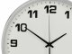 Large Silent Wall Clock 25 cm, Silver