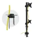 Maclean MC-966 dvigubas monitoriaus stalinis laikiklis, 13-27\", iki 9 kg, VESA