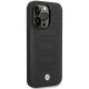BMW dėklas iPhone 14 Pro Max (BMHCP14X22RPSK) Leather Seats Pattern, juodas