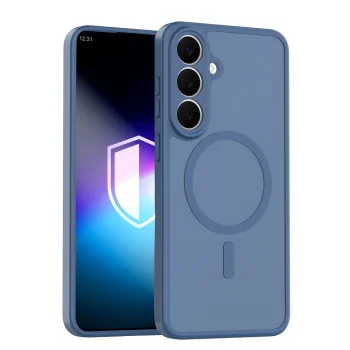 Dėklas 3mk Misty MagCase skirtas Samsung Galaxy S26 FE, mėlynas