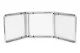 Sulankstomas kempingo stalas Multigarden, baltas, 180x60 cm