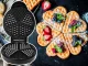 Širdelės formos vaflinė 1000W (Juoda)