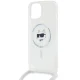 Karl Lagerfeld IML Choupette Head & Cord MagSafe dėklas iPhone 13 / 14 / 15, skaidrus