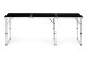 Sulankstomas turistinis stalas Multigarden, 180x60 cm, juodas