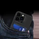 Dėklas Samsung Galaxy S23+ Leather Stand Case su kortelių kišene ir stovu, juodas