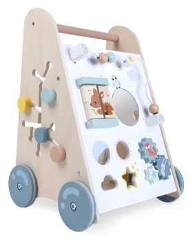 Medinis stumdukas kūdikiams ECOTOYS su edukaciniais elementais