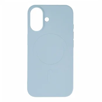 Silikoninis dėklas Liquid Silicone MagSafe skirtas iPhone 16, mėlynas