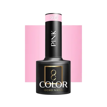 Ocho Nails Pink 304 Hybrid Nail Polish, 5g
