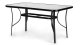 Multigarden grūdinto stiklo sodo stalas 160x90 cm, juodas