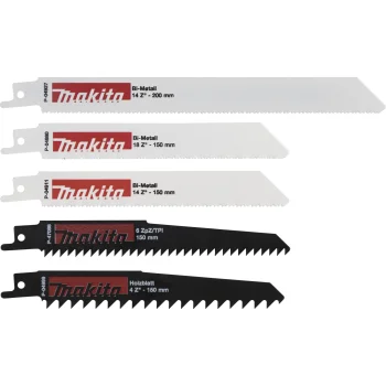 Tiesinio pjūklo geležčių rinkinys Makita P-83967, 5 vnt.