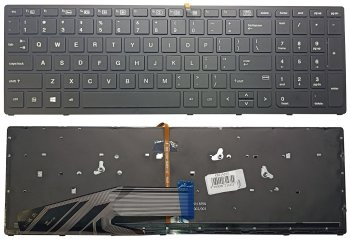 Extra Digital klaviatūra HP ZBook 15 G3, G4, 17 G3, G4 su apšvietimu (US), juoda
