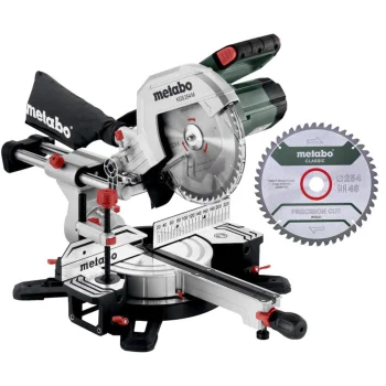 Skersavimo ir suleidimo pjūklas Metabo KGS 254 M su traukimo funkcija ir disku