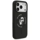 Karl Lagerfeld dėklas iPhone 17 Pro telefonui Silicone Karl & Choupette MagSafe, juodas
