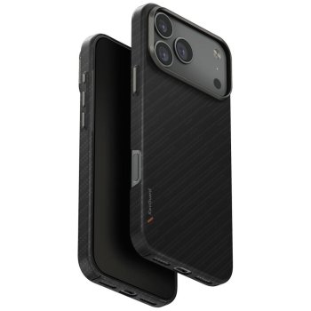 Uniq Keva EDGE Magclick dėklas, skirtas iPhone 17 Pro Max, juodas