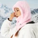 Slidinėjimo balaklava Qunature Arctic Velvet, M dydis, rožinė