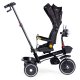 ECOTOYS Kids Tricycle Stroller with 360 Rotating Seat, Black
