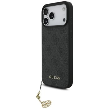 Guess 4G Charms Collection MagSafe Case for iPhone 17 Pro Max, Black