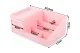 Cosmetic and Jewelry Organizer with 2 Drawers, Pink
