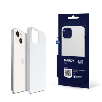 3mk Hardy Silicone MagCase dėklas iPhone 14 Plus, baltas