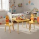 Ecotoys 6162 vaikiškų baldų komplektas: stalas ir 2 kėdės, Žirafa