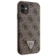 Guess dėklas iPhone 11 / XR telefonui Crossbody 4G Metal Logo, rudas