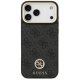 Guess dėklas iPhone 17 Pro Max telefonui 4G Strass Logo MagSafe, juodas