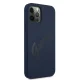 Guess iPhone 12 / 12 Pro Case Silicone Vintage Script, Blue