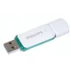 USB atmintinė Philips Snow Edition 8 GB USB 3.0, balta/žalia