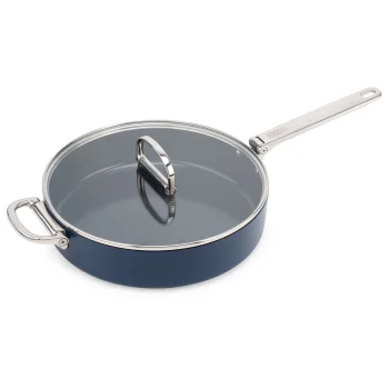 Joseph Joseph Space troškinimo keptuvė su dangčiu 28 cm, mėlyna