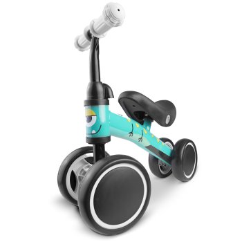 Toddler Balance Bike 4 Wheels Nukido Nk-600, Blue
