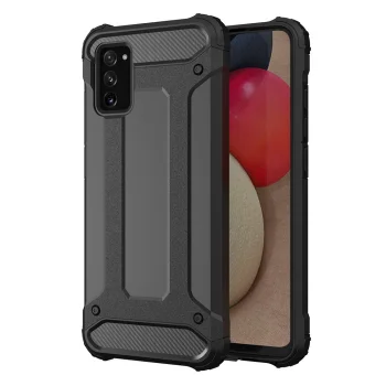 Hibridinis apsauginis dėklas Hybrid Armor telefonui Samsung Galaxy A03s, juodas