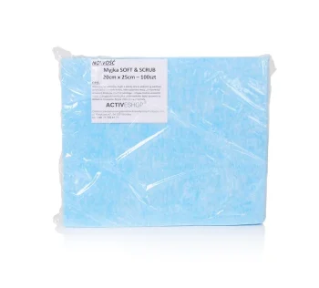 Vienkartinės kosmetinės servetėlės Soft & Scrub 20x25 cm, 100 vnt.