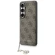 Guess 4G Classic Logo Charm MagSafe Case for Samsung Galaxy S26 - Brown
