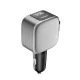 Cuktech CC903P 100W automobilinis įkroviklis su ištraukiamu USB-C laidu, pilkas