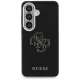 Guess Grained Big 4G Metal Logo Case for Samsung Galaxy S26, Black