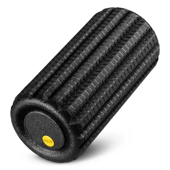 4FIZJO Grooved Massage Roller 30 x 15 cm EPP Foam Black
