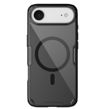 „Nillkin Nature TPU Pro Magnetic“ dėklas „iPhone 17 Air“, permatomas juodas
