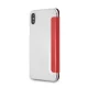 Karl Lagerfeld Karl Space Cosmonaut atverčiamas iPhone X / XS dėklas, raudonas
