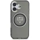 Guess IML Metal Mountain Logo MagSafe dėklas telefonui iPhone 16, juodas