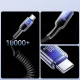 Spiralinis laidas Joyroom S-A43 Crystal-Clear 60W USB-C į USB-C 1.5m, juodas