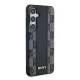 DKNY Leather Checkered Mono Pattern MagSafe dėklas Samsung Galaxy S24, juodas