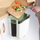 Foldable hanging trash bin, 8L, white