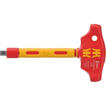Wera 410 i VDE B RA VDE izoliuotas T formos rankenos atsuktuvas-adapteris 3/8"